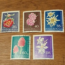 Romania/Romana flowers 1972 stamped Mi.No. 3023 - 3027