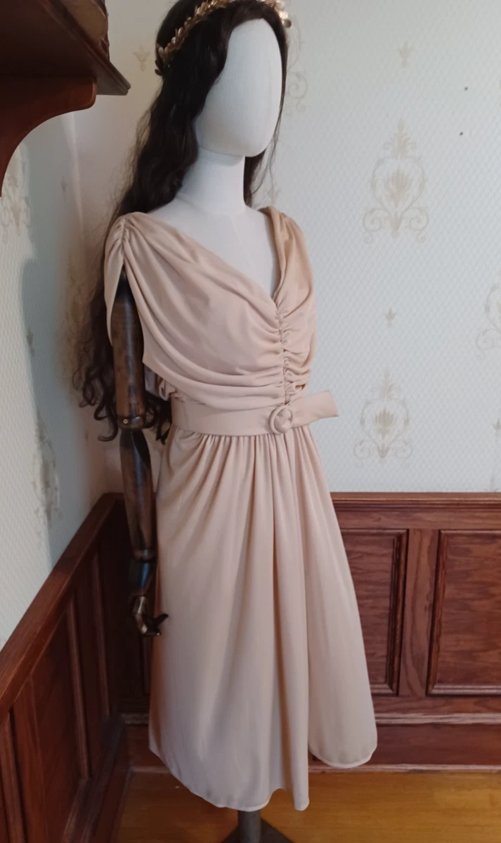 strapless open back dress ARCHIE rib knit dress in Sepia – Elegantees main image 1