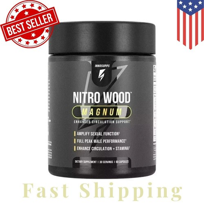 #ad Nitro Wood MAGNUM InnoSupps #Enhance Male Sexual Stamina Performance 60 CAP $24.99