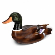 Stockente aus Kunstharz Handbemalt Entenfigur Detailgetreu f&uuml;r Gartenliebhaber