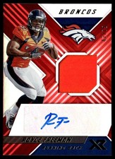 2018 XR Rookie Swatch Autographs Red Royce Freeman Rookie Auto Jersey 1 color