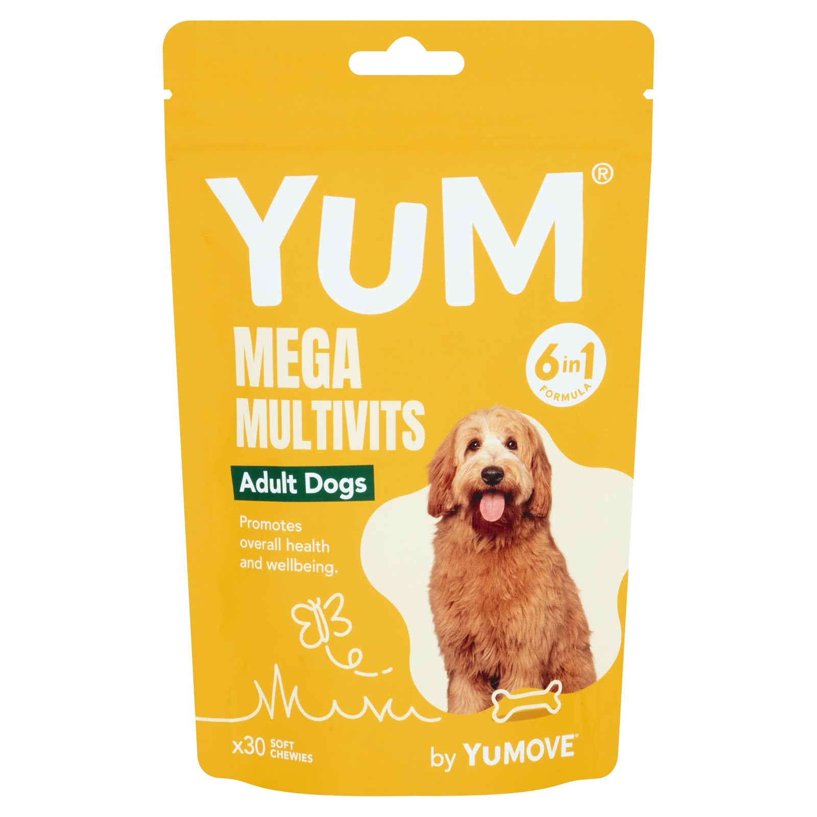 YuM 6in1 Daily Dog Multivitamins Support Joints, Heart, Gut & Vision 6+ 30ct - Image 2