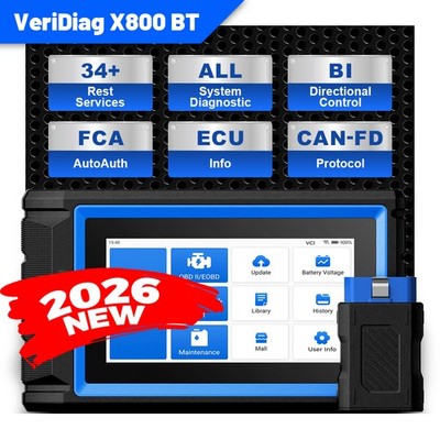  TOPDON VeriDiag X800BT OBD2 Scanner With 2 Years Free Official Software Update
