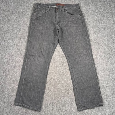 Agave Gray Wash Denim Gringo Rock n Sea Classic Fit Straight Leg Jeans 36x29''