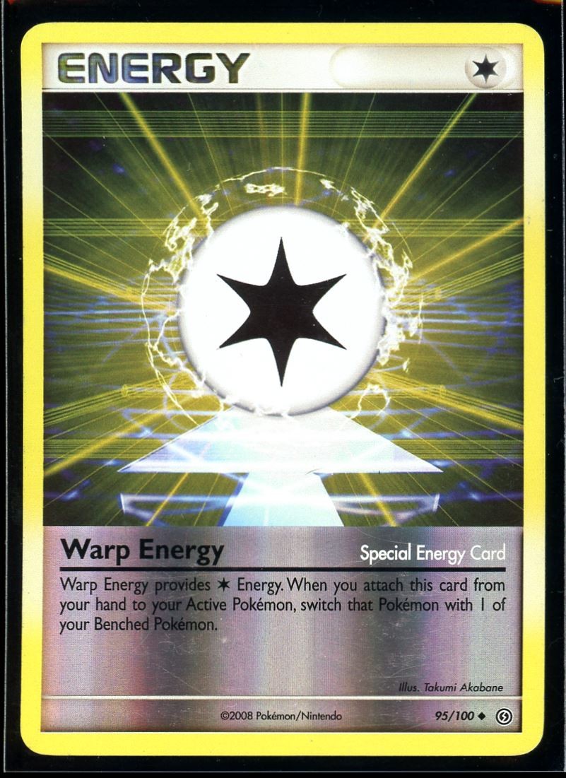 2008 Diamond & Pearl - Stormfront Warp Energy Reverse Holo Pokemon Card #95