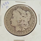 1889 O Morgan Silver Dollar Coin Uncertified US $1 (in Cardboard Holder)  190