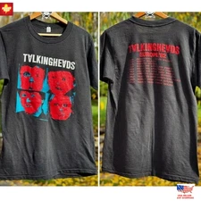 1982 Talking Heads European Tour 80s 2 side Redesign T shirt vtg Screen Print