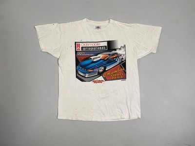 Vintage 90s Oldsmobile Spring Nationals NHRA Drag Racing Distressed Graphic Tee