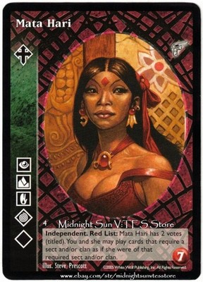 Mata Hari Ravnos Kindred Most Wanted V:TES VTES Vampire CCG