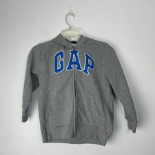 Gap Kids Zip Up Hoodie Color Gray Size 6/7