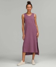 Lululemon All Yours Tank Maxi Dress Women's Size 4 Sleeveless in Vintage Plum