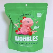 The Woobles PINK Fred the Dino Learn to Crochet Kit
