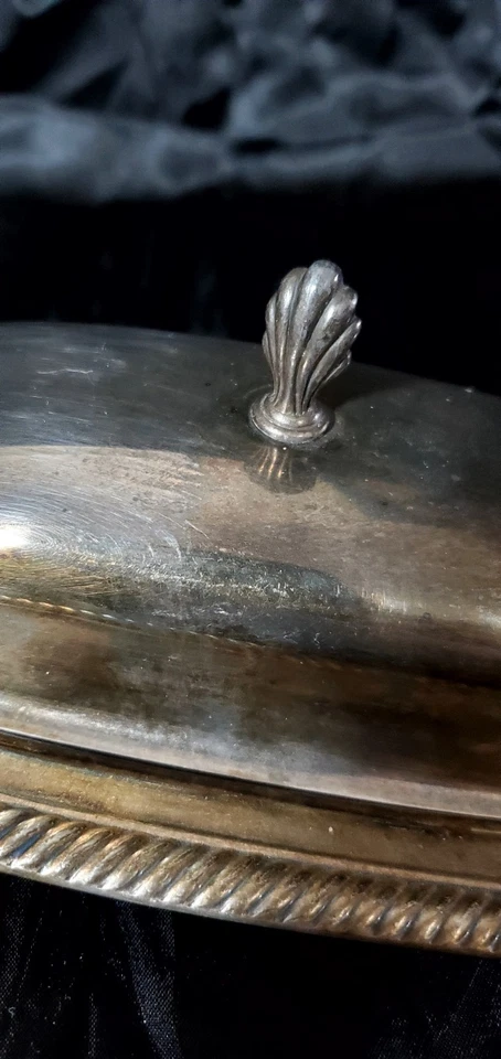 Plato de mantequilla WM Rogers marcado de colección con cubierta plateada juego de 2 piezas 887 ENVÍO GRATUITO Foto 2 de 4