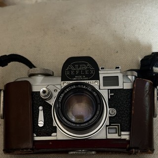 Alpa Reflex Mod 8 SLR Film Camera Silver w/ Kern Switar 50mm f/1.8 Case