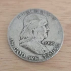 1953 Franklin Half Dollar Denver 50C Silver Circulated US Coin
