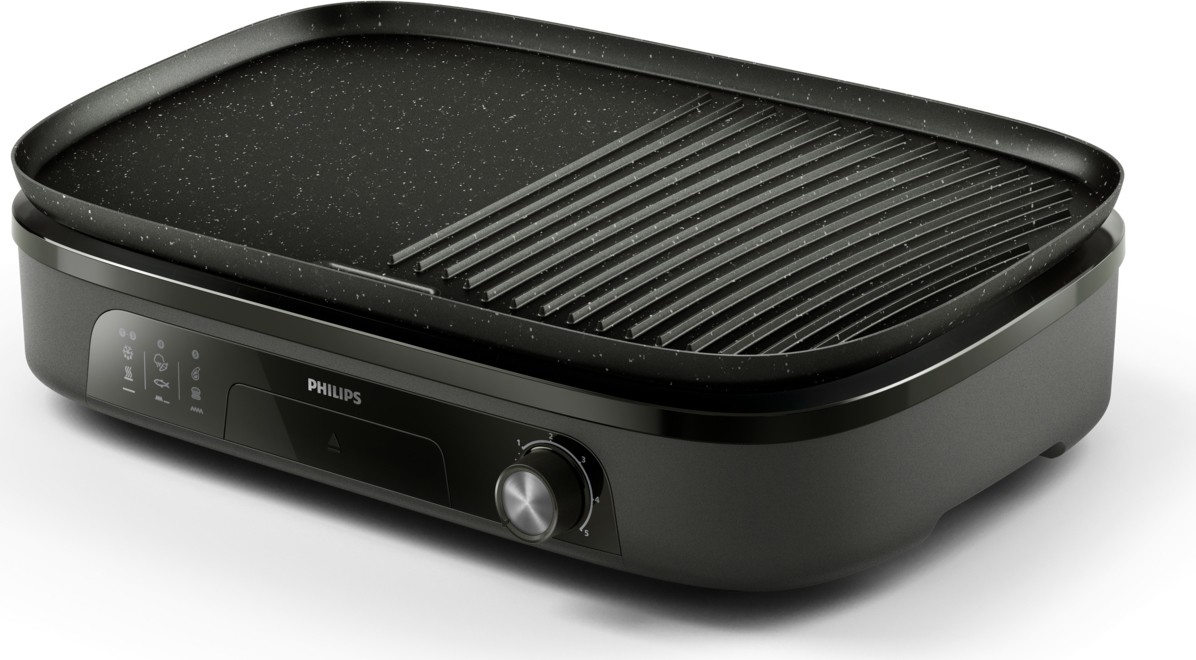 Barbecue Tavolo Philips HD6210/90 2400W Piastre Rimovibili Alluminio