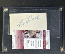 Bill Parcells HOF New York Giants Signed 3x5 Index Card AUTO JSA COA