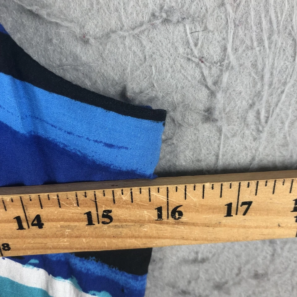 B Smart платье женщин размер 10 синий черный зеленый белый в полоску Milkmaid ретро Y2K - Изображение 3 из 4