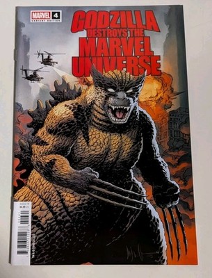 GODZILLA DESTROYS MU #4 12/2025 VF+ WACHTER VARIANT MARVEL COMICS