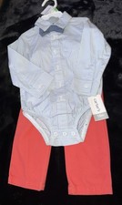 Carters toddler boy set pants and dress up shirt size 18 Months
