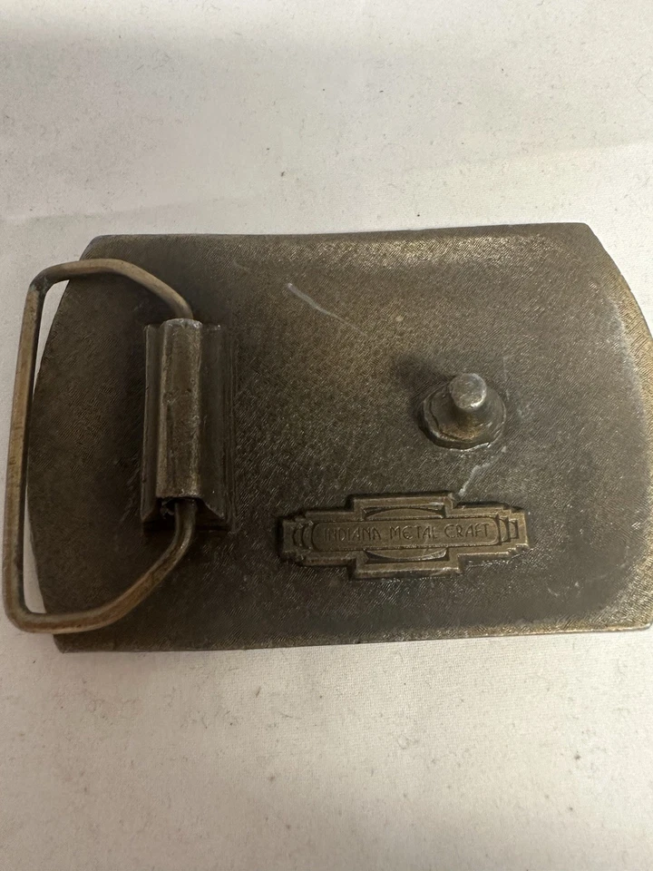 DE COLECCIÓN SHELL OIL COMPANY HEBILLA DE CINTURÓN FUEGO Y HIELO HEBILLA MUY PESADA - GW-5 Foto 2 de 4