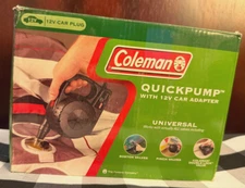 Air Pump for Matress: COLEMAN QUICKPUMP WITH 12V CAR ADAPTER