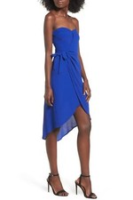 ASTR the Label Josefina Strapless Dress - SMALL (ROYAL BLUE)