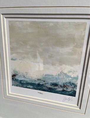 June Erica Abstract Water Horizon Signed Limited Edition Numbered And Signed