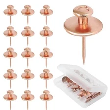 25 Pcs Double Headed Picture Hangers Nails Thumb Tacks Decorative Push Pin Wa...