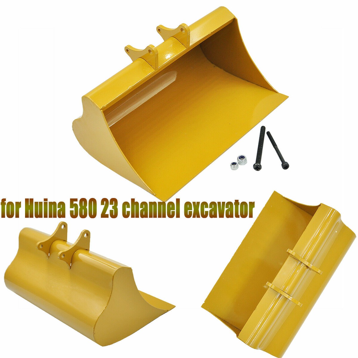 For Huina 580 Excavator Upgrade Metal Excavator Bucket Simulation