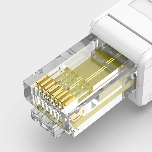White RJ45 Tool-less Connector No Crimp Connectors Cat6 Connector - Afbeelding 6 van 8