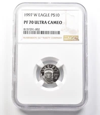 1997-W $10 American Platinum Eagle 1/10 Oz Platinum PF70 UCAM NGC *3670