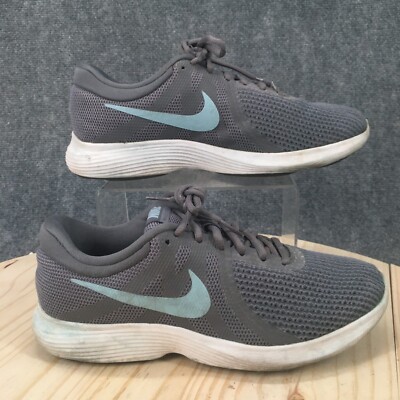 Nike Shoes Womens 10 Wide Revolution 4 Running Sneakers Gray Lace Up AH8799-004