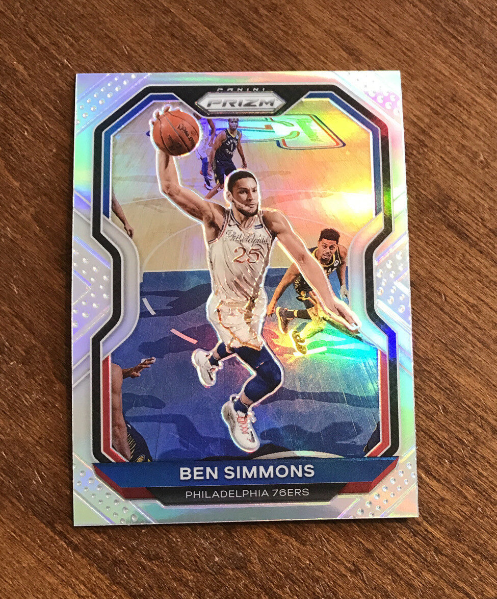 Ben Simmons 2020-21 Panini Prizm Silver #125 76ers Brooklyn Nets LSU