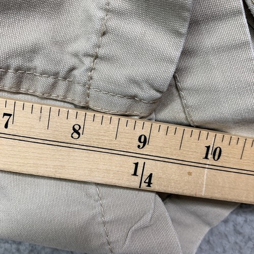 Pantalones cortos de carga Chaps para hombre 36W caqui holgados rectos al aire libre lona 6 bolsillos logotipo - Imagen 14 de 14