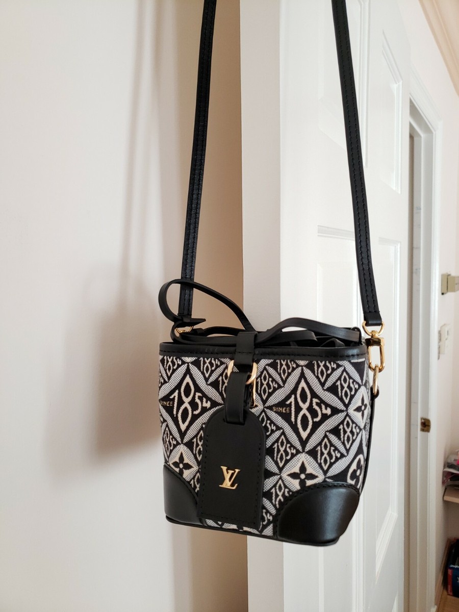 Louis Vuitton Neo Noe Nano 1854 Black Gray Jacquard Bag