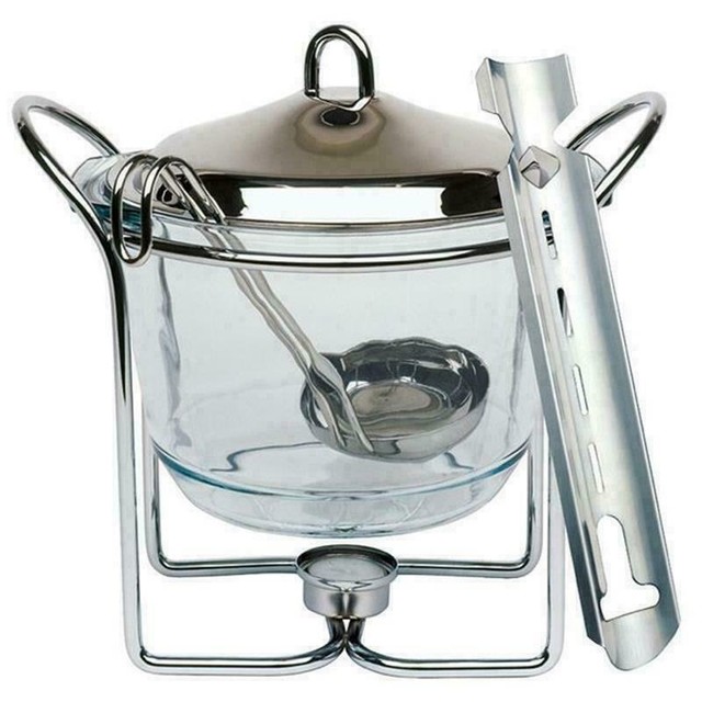 Hot Pot Feuerzangenbowle inkl . Schöpflöffel Zuckerzange Feuerzange Punschgefäß