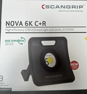 Scangrip Led  Lampe 6K C+R Nova Akkulampe Baustrahler Baustellenlampe Strahler