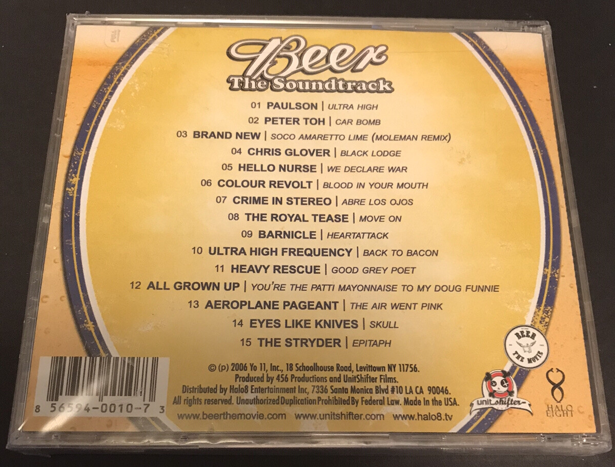 BEER THE SOUNDTRACK ORIGINAL SCORE CD BRAND NEW CRIME IN STEREO 