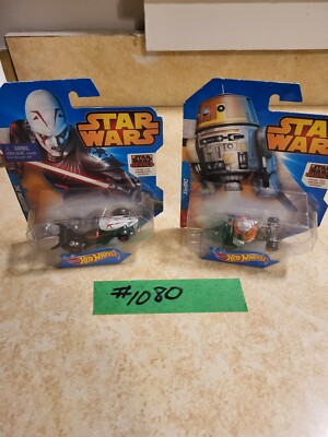 Star Wars  Rebel  Hot Wheels  Lot Of 2, 2014 , Inquisitor And Chopper New