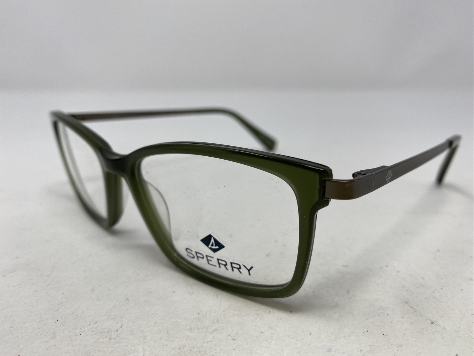 Sperry BRIXHAM C03 5116140 Olive Green Plastic Full Rim Eyeglasses
