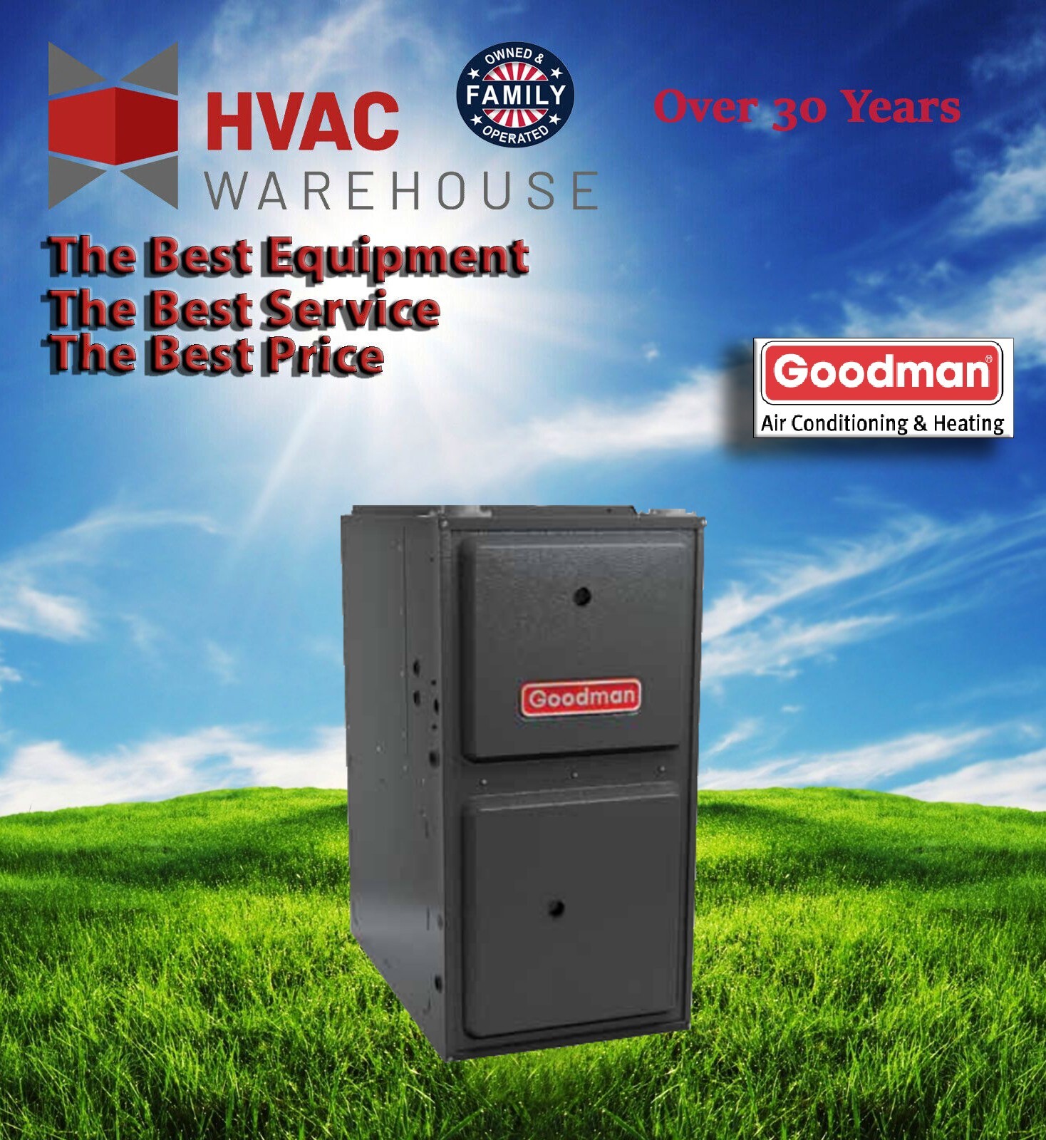 Goodman 96% AFUE 80,000 BTU Single Stage Upflow Gas Furnace Heater  GM9S960803BN | eBay