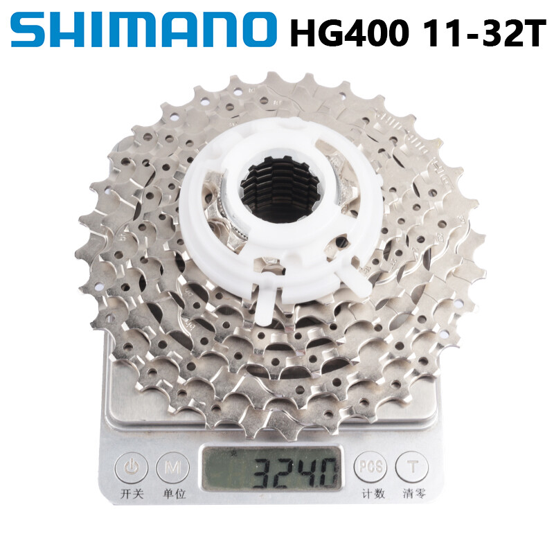 CUES CS-LG300-9 Cassette Shimano CS-HG400 9 Vitesses 11-32 Dents - Compatible Transmission 9V - Argent Pièce Vélo Shimano HG400