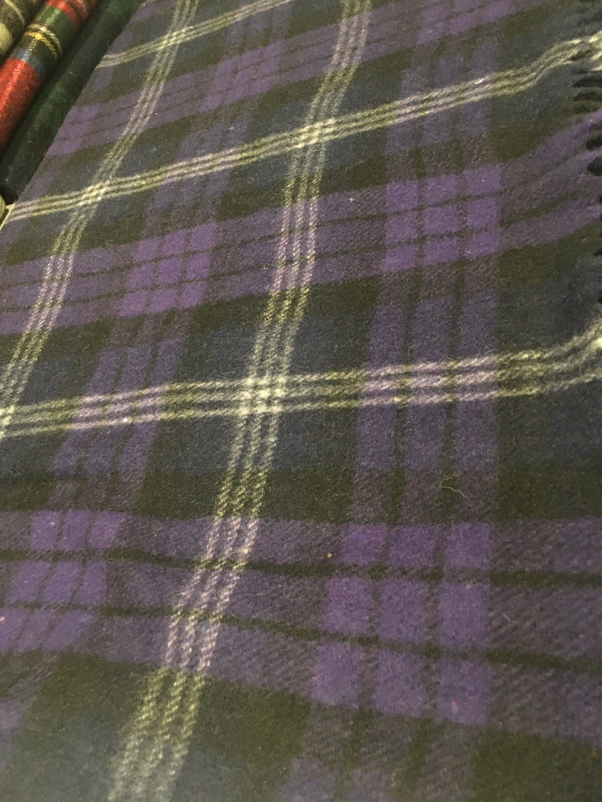Edinburgh Highland Throw Wool Blanket Scottish Heritage Tartan Check