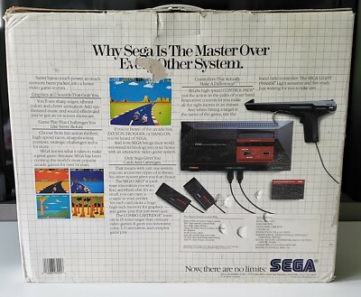 Sega Master System 1986 BOXED CONSOLE Model 3010 NTSC TESTED