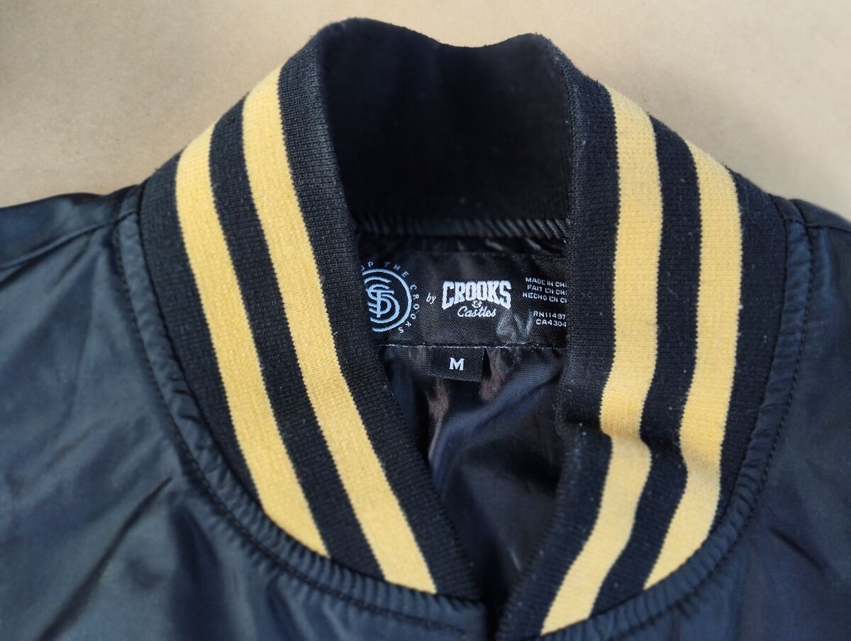 Crooks & Castles The Original Troublemakers Nylon Varsity Crooks & Castles The Original Troublemakers Nylon Varsity