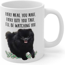 Lovesout Funny Pomeranian Black Gifts For Women Mother's Day 2025 Every Meal You