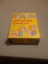 Vintage 1948 Changeable Charlie Wood Blocks Puzzle w/ Box No. 819 1948