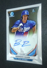 Brandon Dixon 2014 TOPPS BOWMAN CHROME PROSPECT AUTO Card #BCAPBD