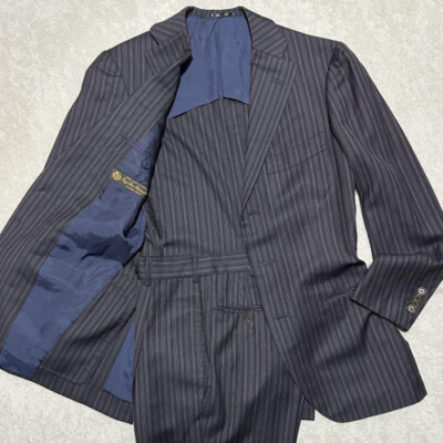 Loro Piana Tomorrowland Business Suit Striped Navy Men's S Loro Piana Tomorrowland Business Suit Striped Navy Men's S